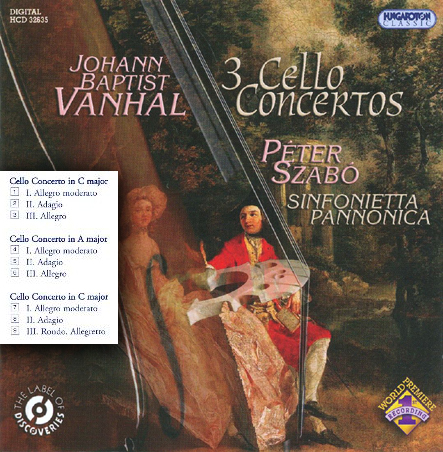 Vanhal - 3 Cello Concertos (Hungaroton)